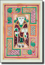 Calligraphy by Margaret Morgan: St Luke, MacDurnan Gosples facsimile